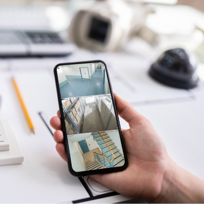 Nashville security camera feed on cell phone